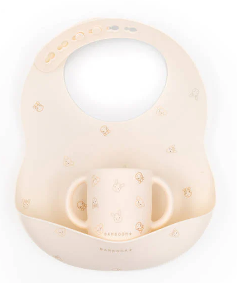 BAMBOOM 905.236 BAVAGLINO E TAZZA IN SILICONE ANIMAL FRIENDS