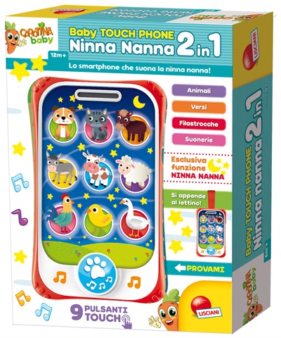 LISCIANI 65479 CAROTINA BABY TOUCH PHONE NINNA NANNA 2 IN 1