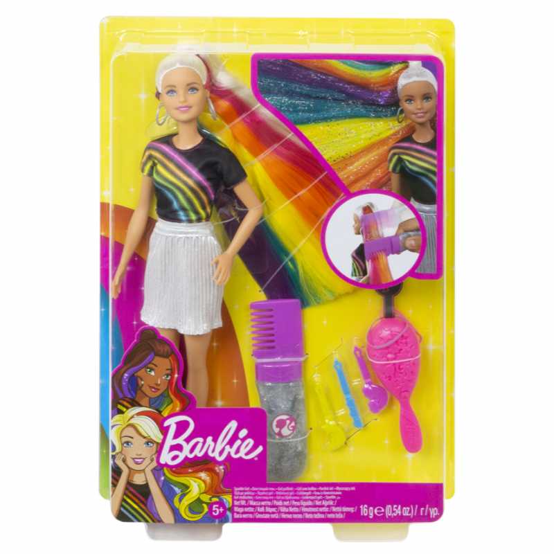 MATTEL FXN96 BARBIE CAPELLI ARCOBALENO