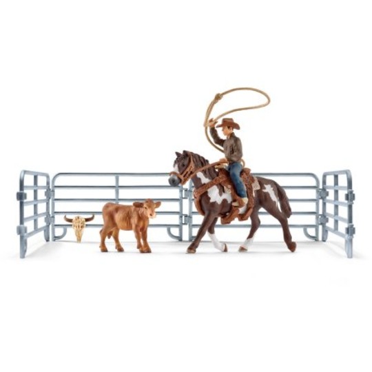 SCHLEICH 2541418 COWBOY CON LAZO