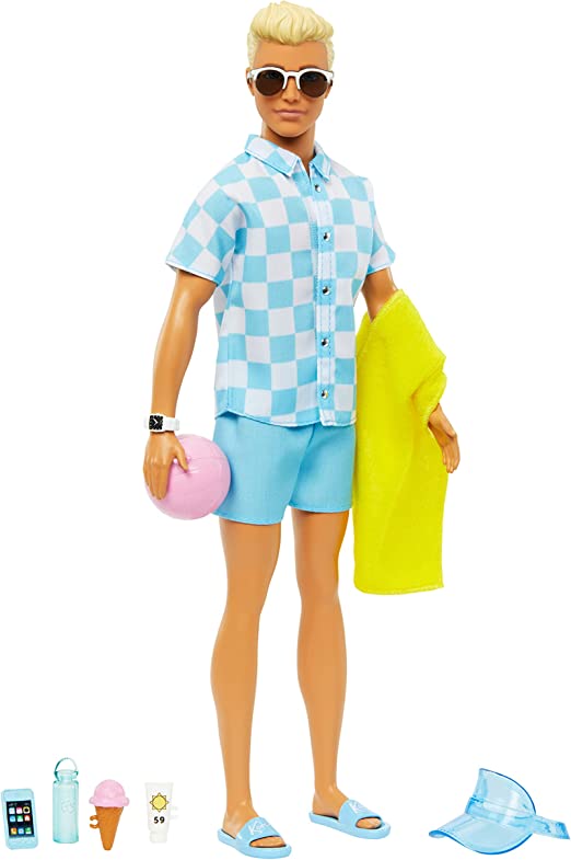 MATTEL HPL74 KEN MOVIE BEACH