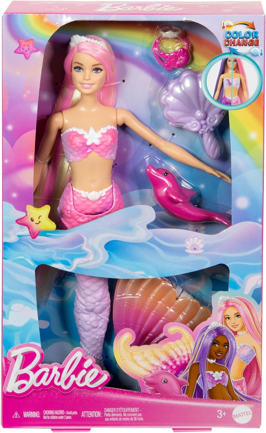 MATTEL HRP97 BARBIE SIRENA COLORI DEL MARE