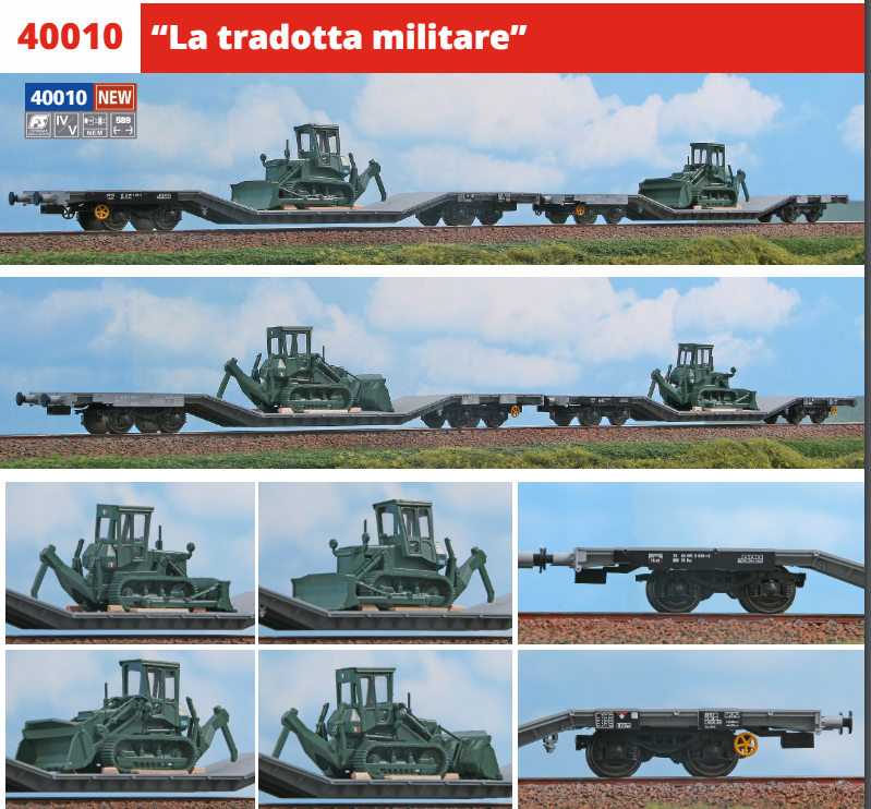 ACME 40010 SET 2 CARRI LA TRADOTTA MILITARE