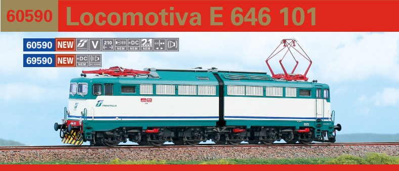 ACME 60590 LOCOMOTIVA E646.101 NAVETTA LIVREA XMPR