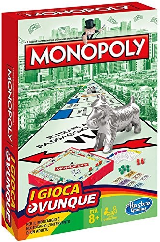 HASBRO B1002103 TRAVEL MONOPOLY