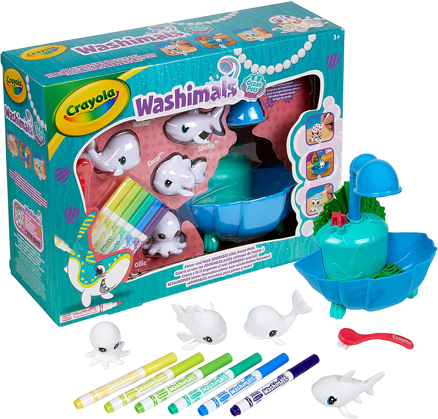 CRAYOLA 747454 WASHILAS OCEAN PETS. SET LAGUNA
