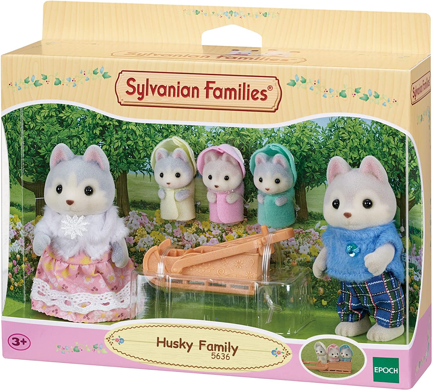 SYLVANIAN FAMILIES 5636 FAMIGLIA HUSKY