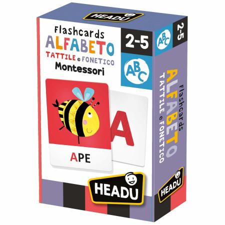 HEADU IT23752 FLASHCARDS ALFABETO TATTILE E FONETICO