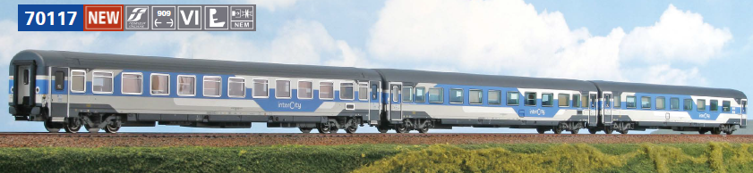 ACME 70117 INTERCITY SET DI 3 CAROZZE