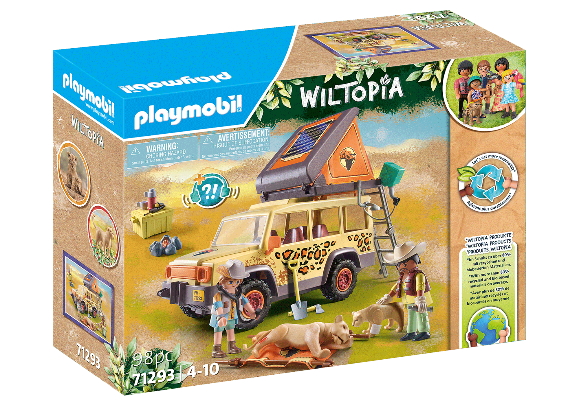 PLAYMOBIL 71293 FUORISTRADA CON LEONI WILTOPIA