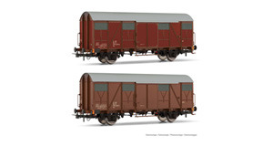 HORNBY HR6505 SET 2 CARRI CHIUSI FS