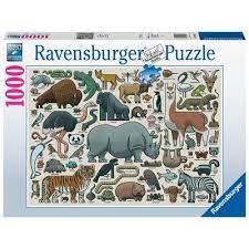 RAVENSBURGER 16807 PUZZLE DA 1000 PZ. ANIMALI SELVAGGI