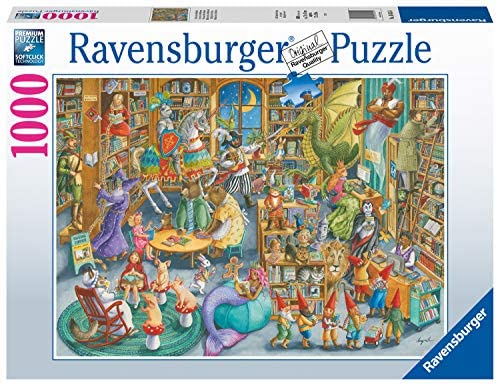 RAVENSBURGER 16455 PUZZLE DA 1000 PZ. UNE NUIT A LA BIBLIOTEQUE