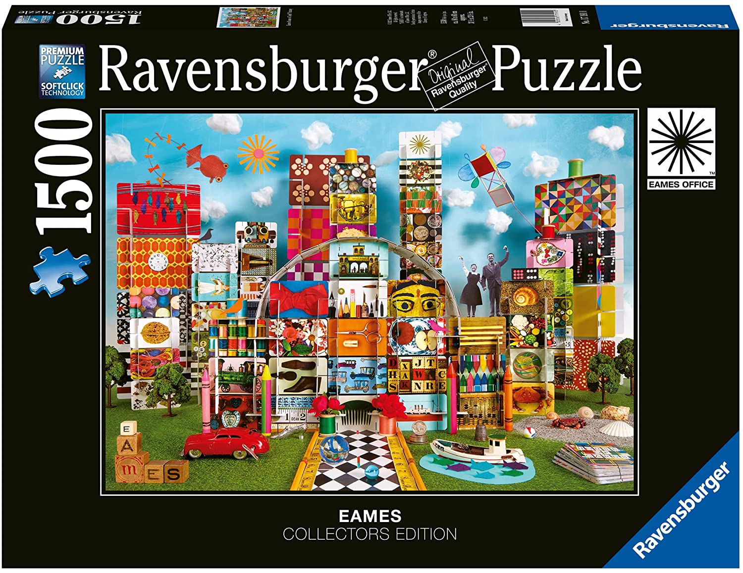 RAVENSBURGER 17191 PUZZLE DA 1500 PZ. EAMES HOUSE OF CARDS FANTASY