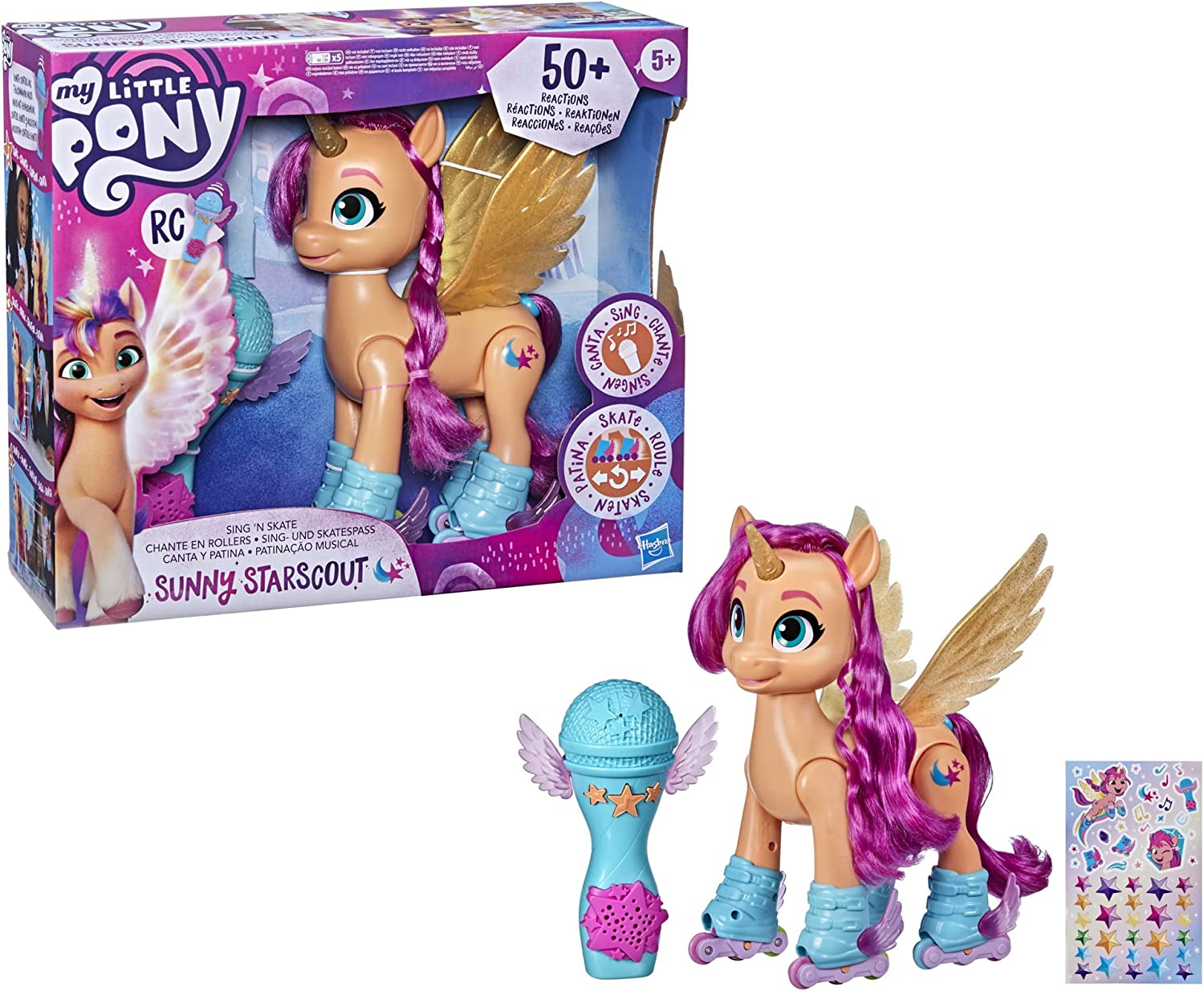 HASBRO F17865L0 MY LITTLE PONY SUNNY CANTA E PATTINA