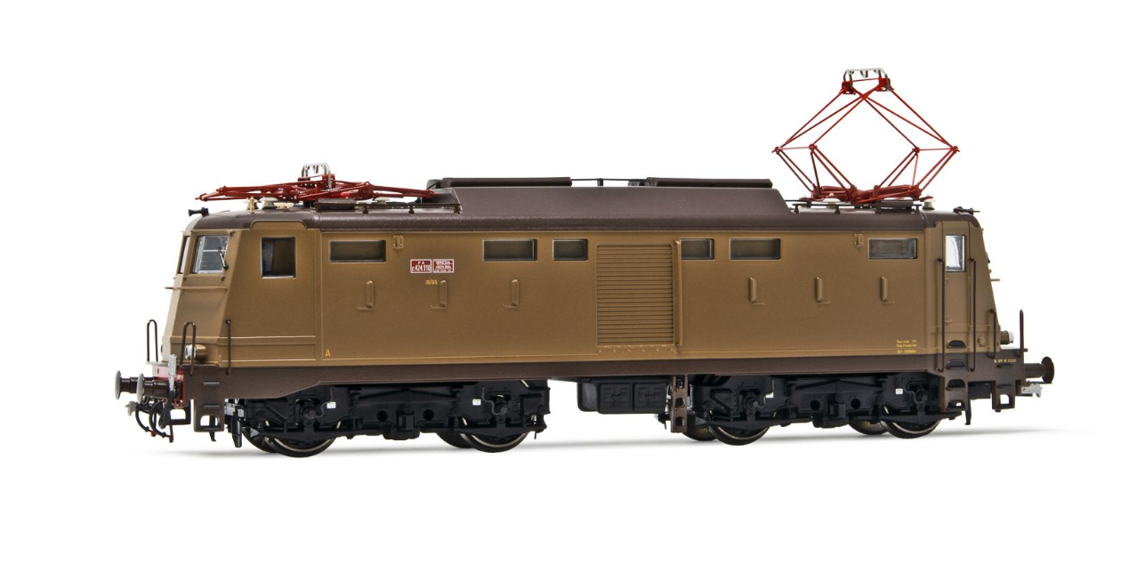 HORNBY HR2873 FS LOCOMOTIVA ELETTRICA E424 LIVREA CASTANO/ISABELLA