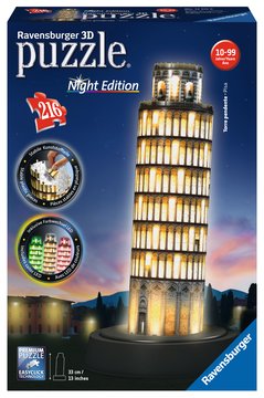 RAVENSBURGER 12515 PUZZLE 3D TOORE DI PISA NIGHT EDITION