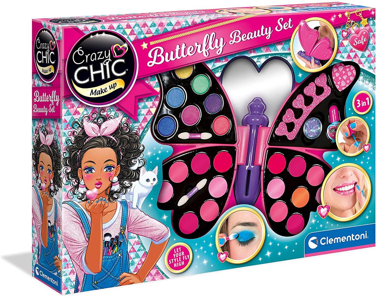 CLEMENTONI 15994 CRAZY CHIC BUTTERFLY BEAUTY SET