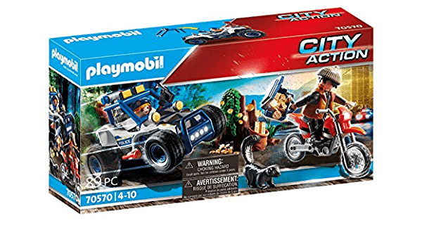 PLAYMOBIL 70570 QUAD DELLA POLIZIA CON LADRO