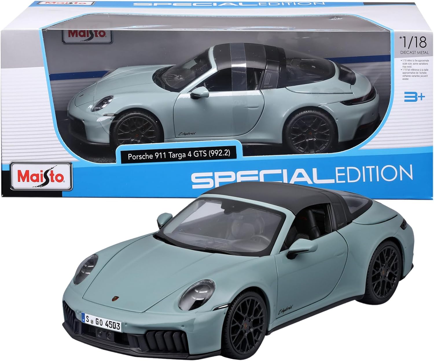 MAISTO 31470 PORSCHE 911 TARGA 4 GTS HYBRID SCALA 1/18