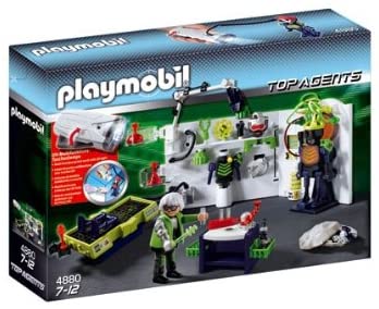 PLAYMOBIL 4880 LABORTORIO DEI ROBO-GANGSTER CON TORCIA MULTIFUNZIONALE