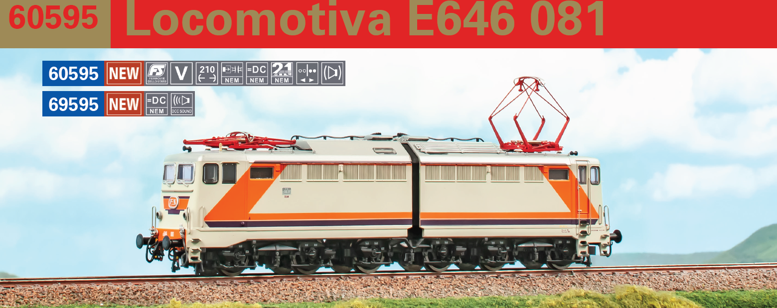 ACME 60595 LOCOMOTIVA E646 081 DEPOSITO MILANO SMISTAMENTO