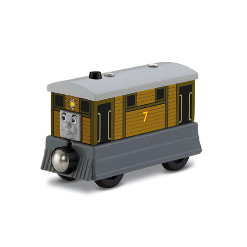FISHER PRICE Y4081 - THOMAS TRAIN  PERS. TOBY IN LEGNO
