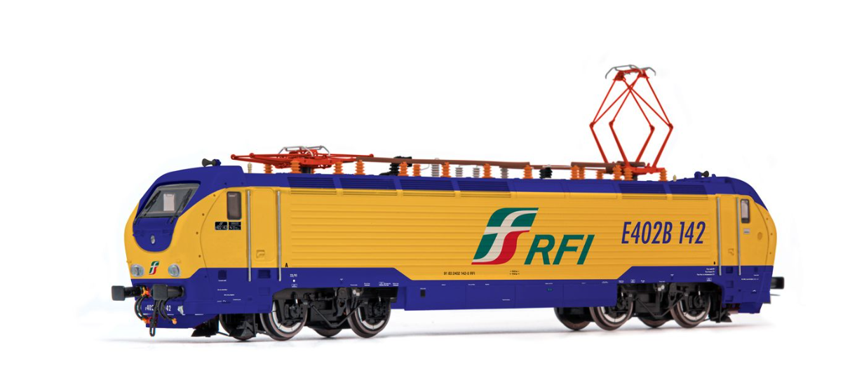 HORNBY HR2905 LOCOMOTIVA ELETTRICA FS RFI LIVREA GIALLA/BLU