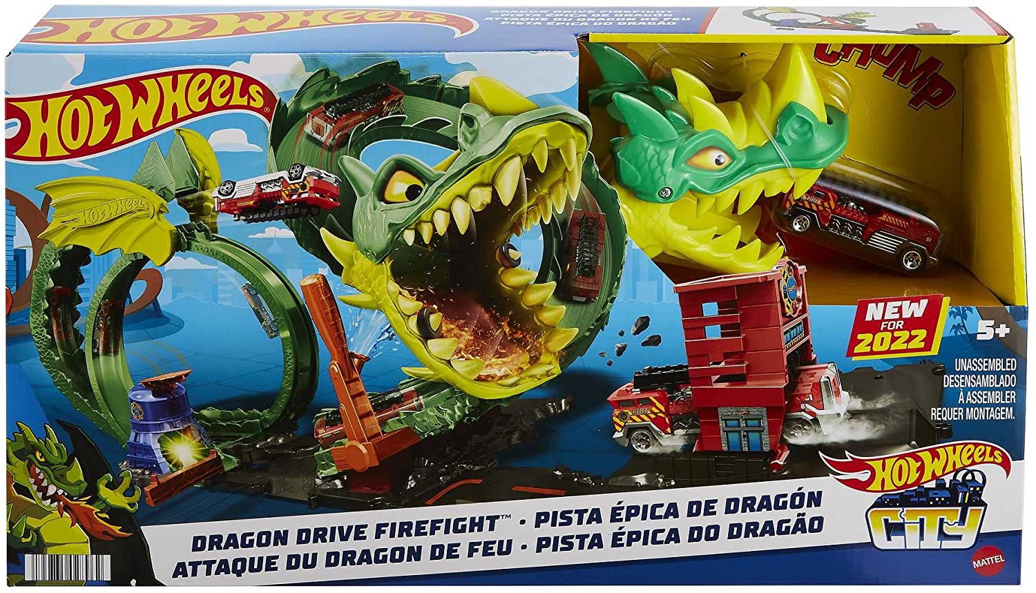 MATTEL HDP03 HOT WHEELS DRAGONE DI FUOCO