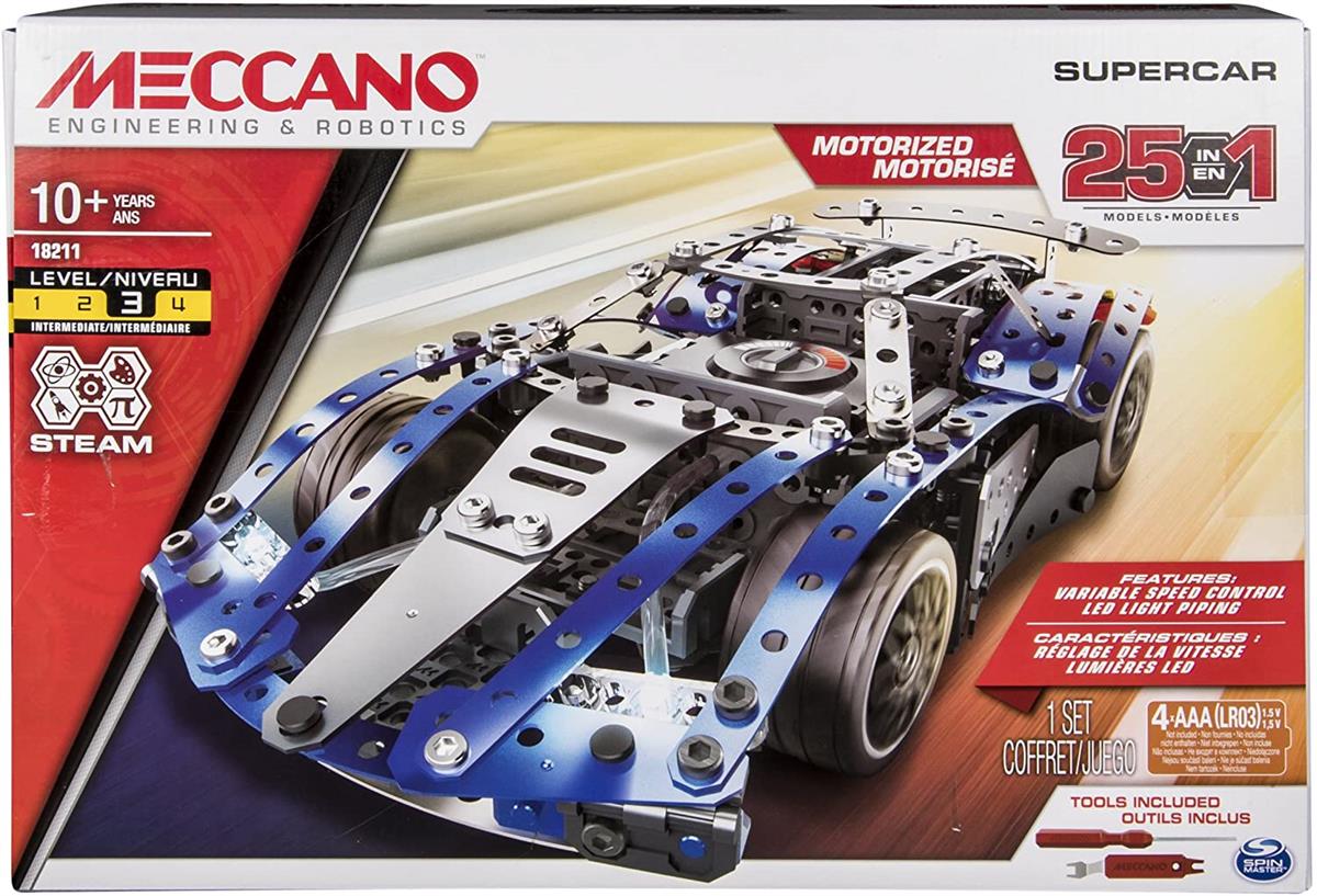 SPINMASTER 6044495 MECCANO MULTI MODELLO DA 25 - SUPER CAR