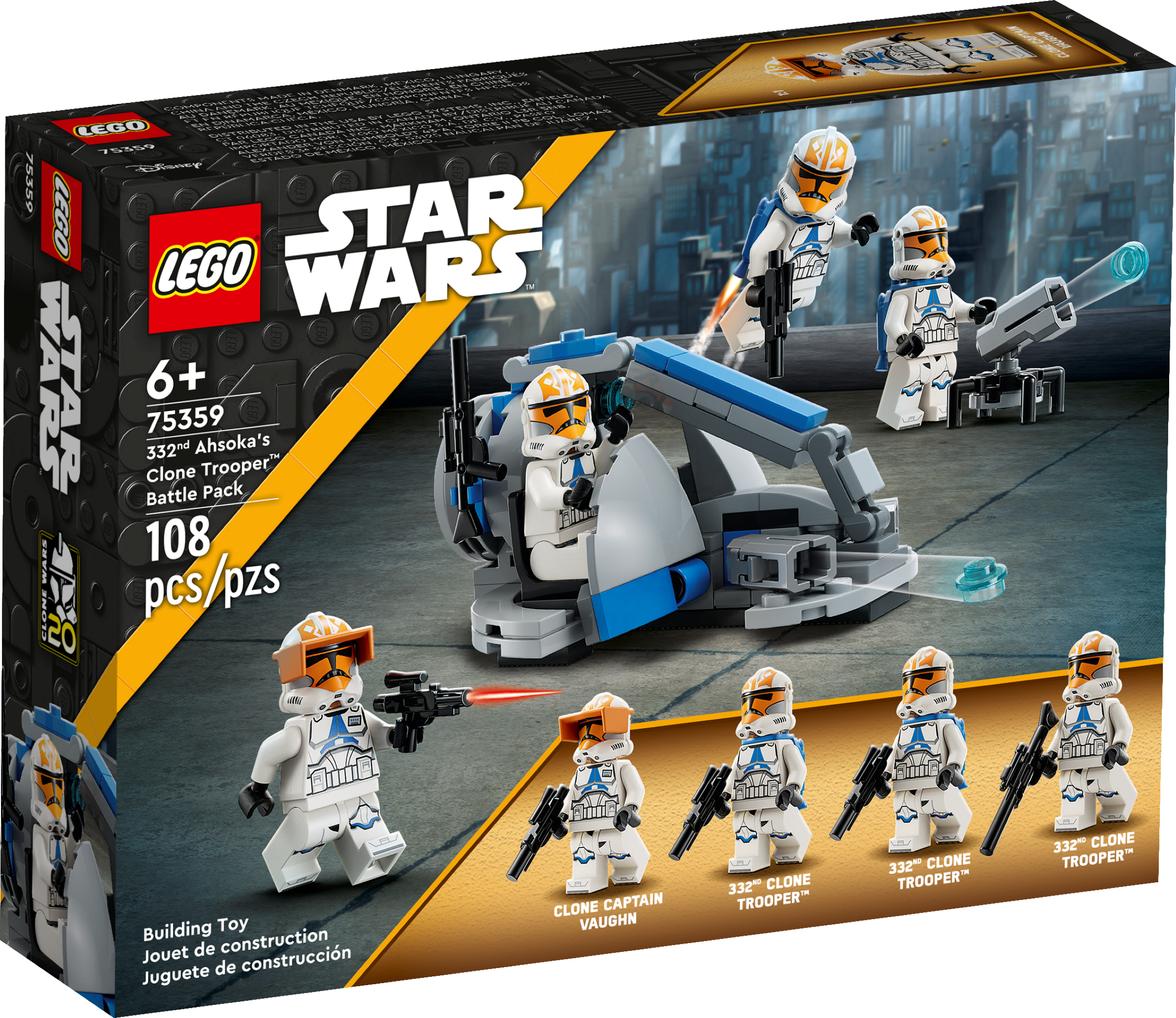 LEGO 75359 BATTLE PACK CLONE TROOPE DELLA 332A COMPAGNIA DI AHSOKA STAR WARS