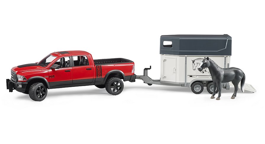 BRUDER 02501 RAM 2500 POWER WAGON CON RIMORCHIO