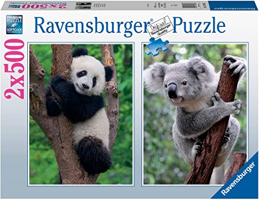 RAVENSBURGER 17288 PUZZLE 2X500 PZ. PANDA E KOALA