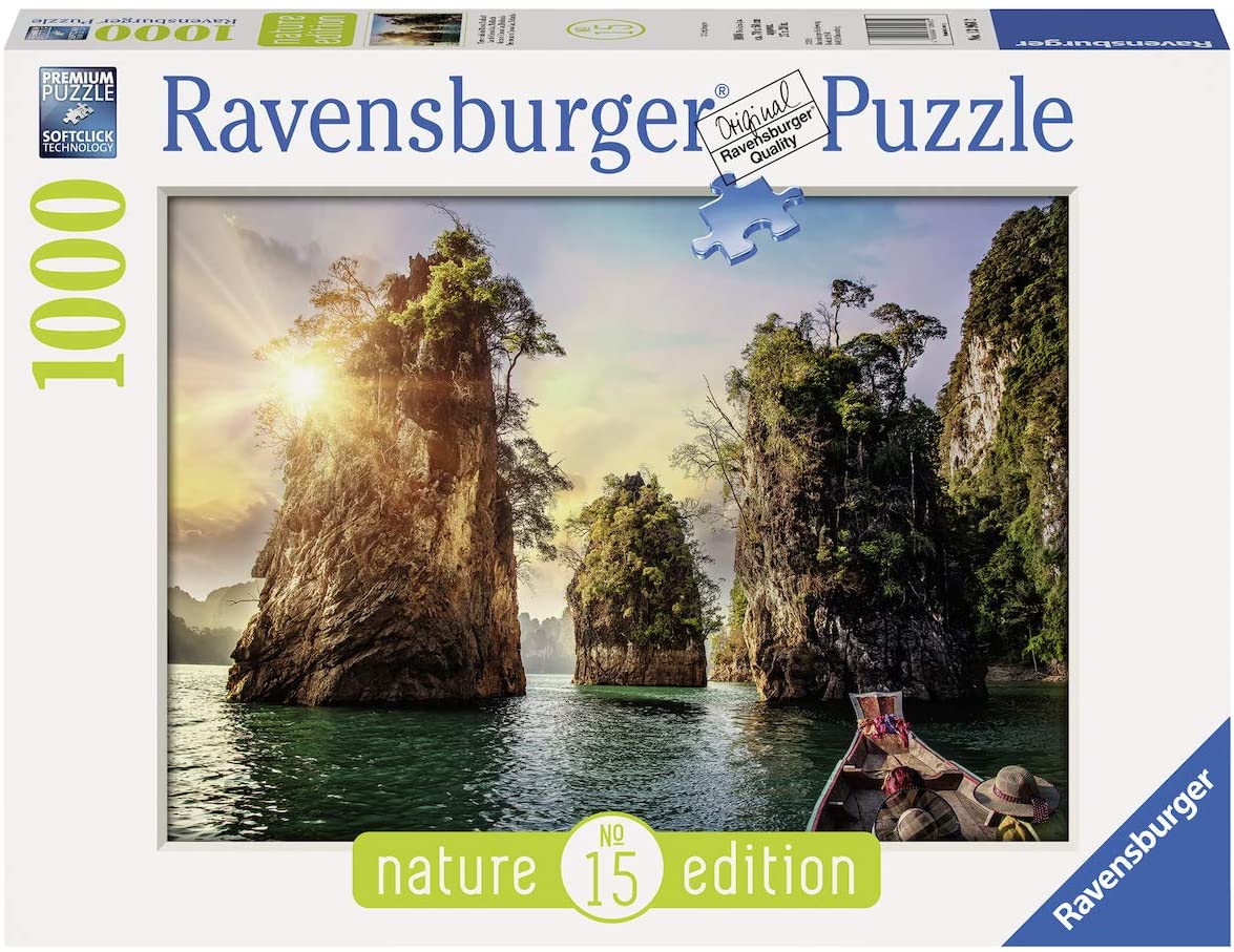 RAVENSBURGER 13968 PUZZLE DA 1000 PZ. ROCCE DI CHELOW LAN THAILANDIA