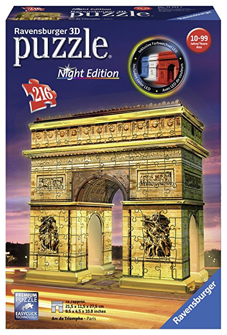 RAVENSBURGER 12522 PUZZLE 3D ARCO DI TRIONFO