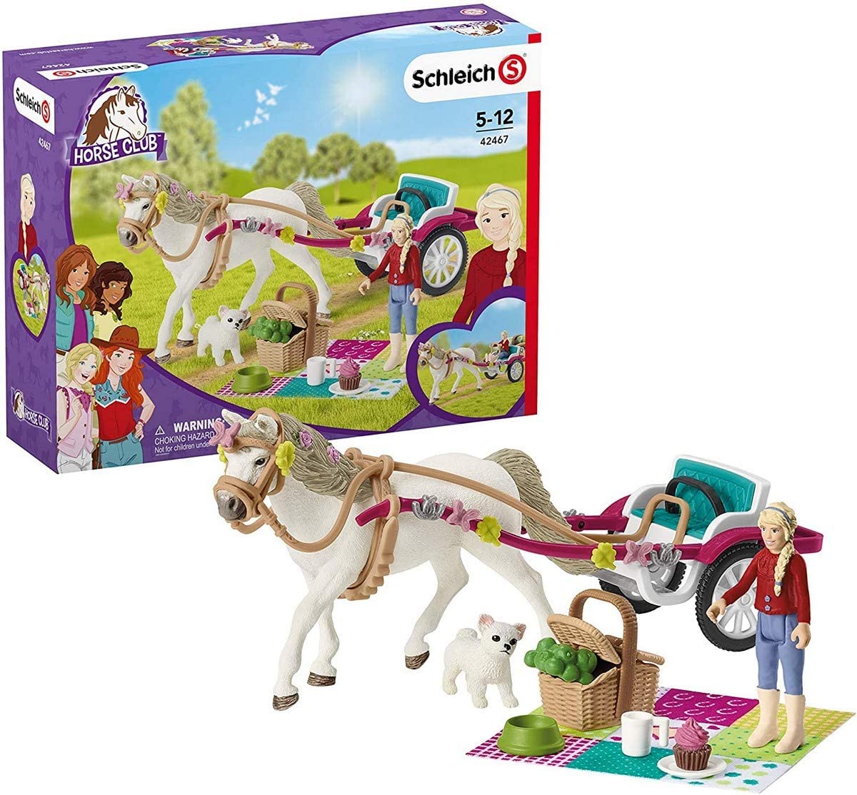 SCHLEICH 2542467 CARROZZA CON CAVALLO