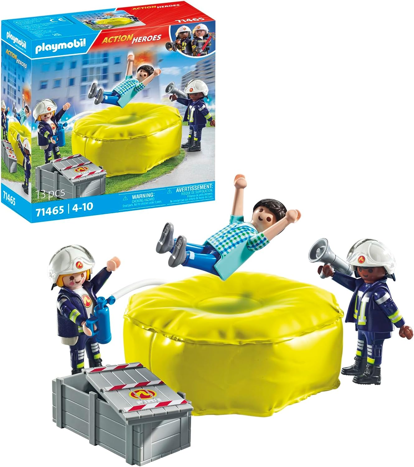 PLAYMOBIL 71465 MATERASSO DI SALVATAGGIO DEI POMPIERI