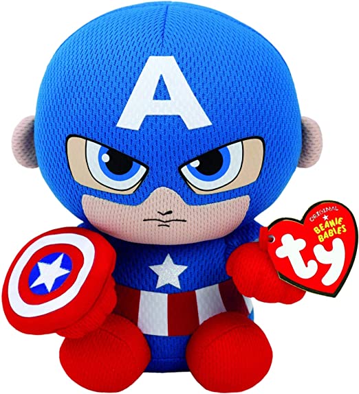 TY T41189 PELUCHE CAPTAIN AMERTICA CM.20