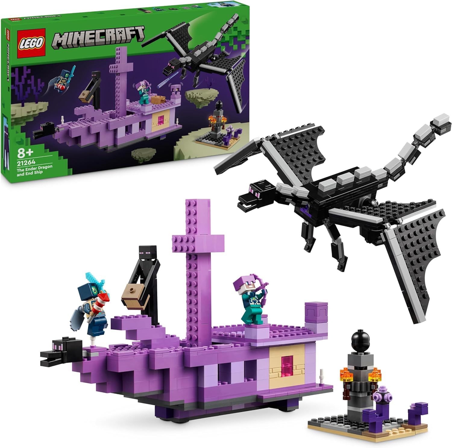 LEGO 21264 L'ENDERDRAGO E LA NAVE DELL'END MINECRAFT