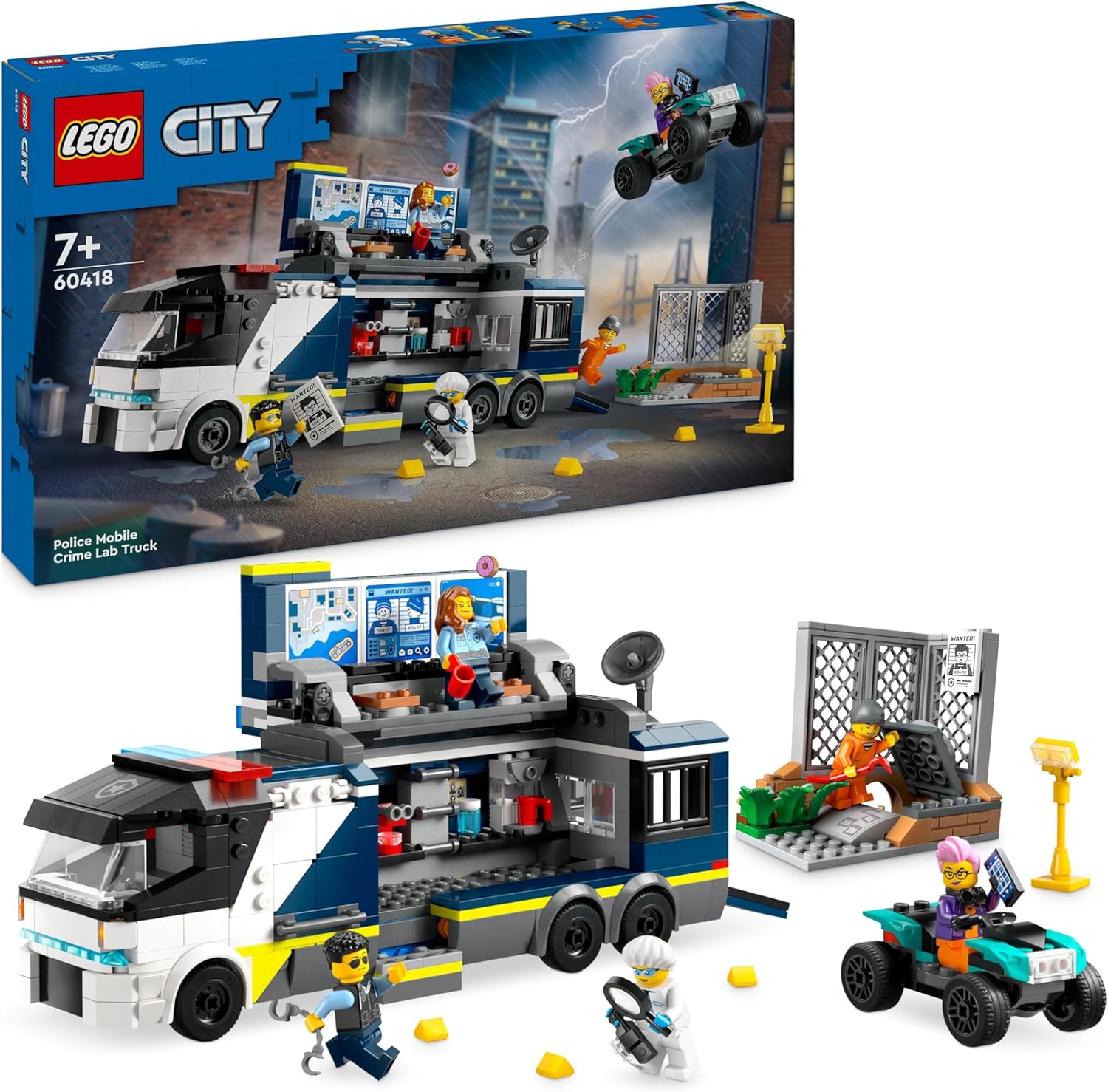 LEGO 60418 CAMION LABORATORIO MOBILE DELLA POLIZIA CITY