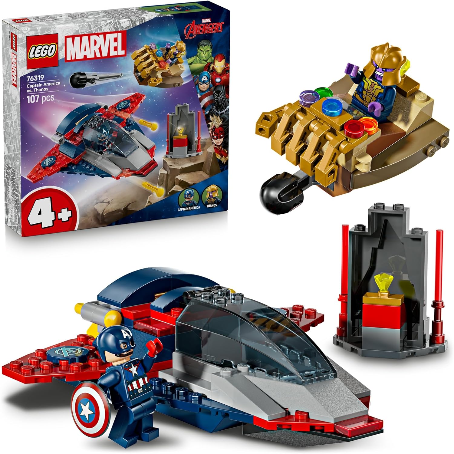 LEGO 76319 CAPTAIN AMERICA CONTRO THANOS SUPER HEROES