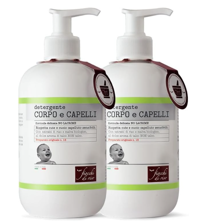 FIOCCHI DI RISO 9523857 CORPO E CAPELLI TALCO 2x400ml