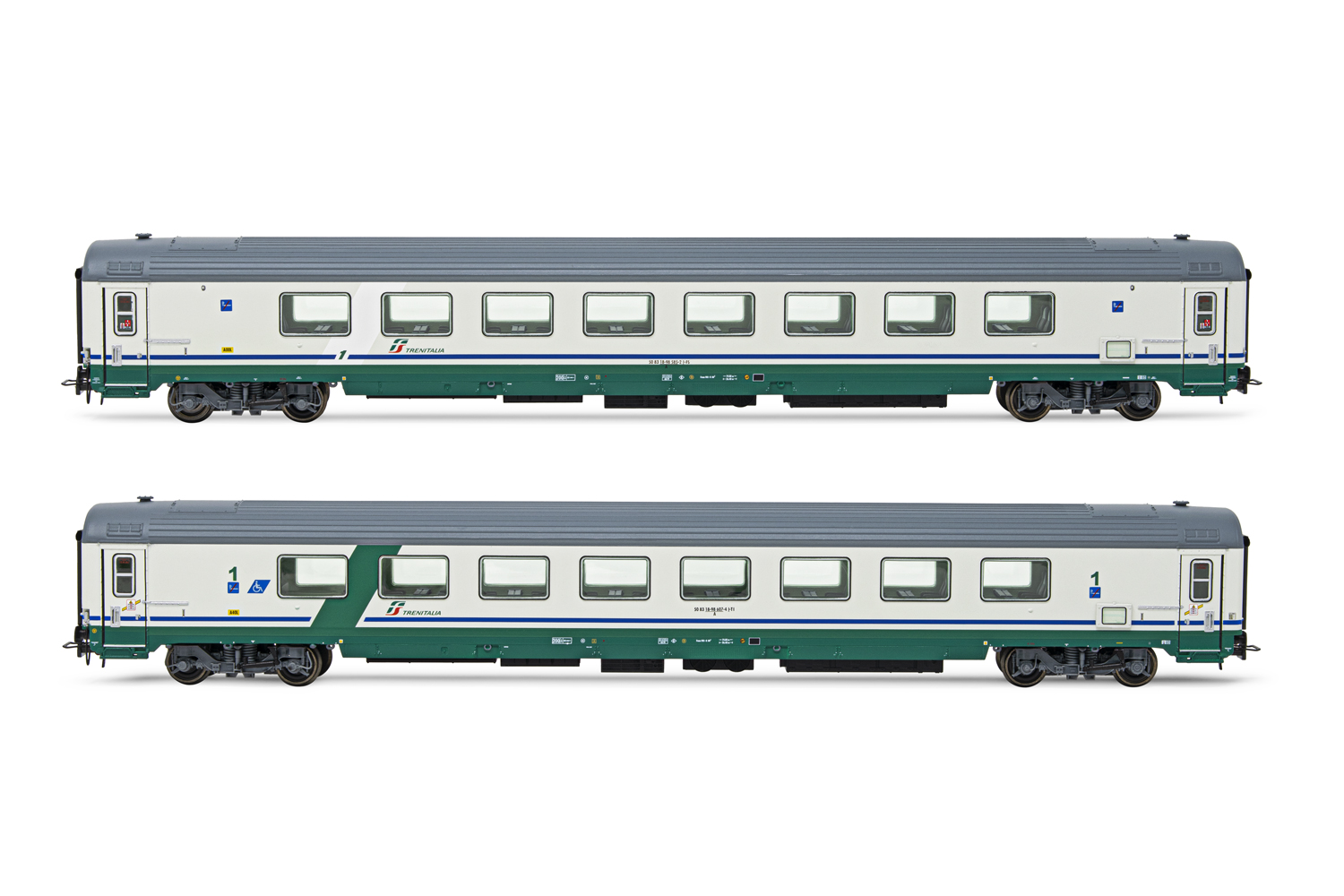 HORNBY HR4354 SET DI 2 CARROZZE SALONE GRAN CONFORT 1985