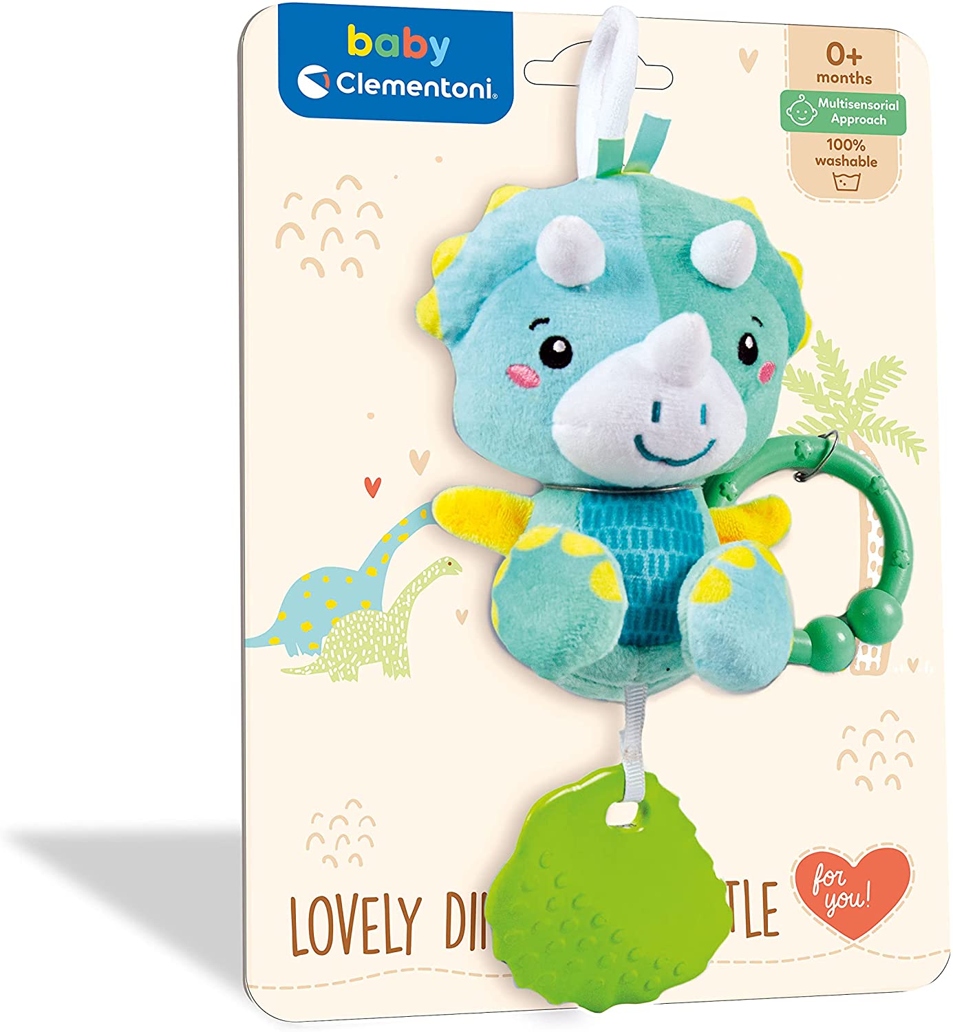 CLEMENTONI 17353 LOVELY DINO RATTLE