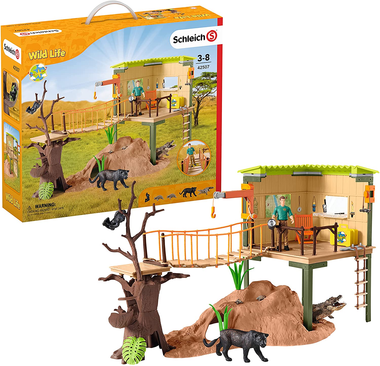 SCHLEICH 2542507 STAZIONE AVVENTURA CON RANGER