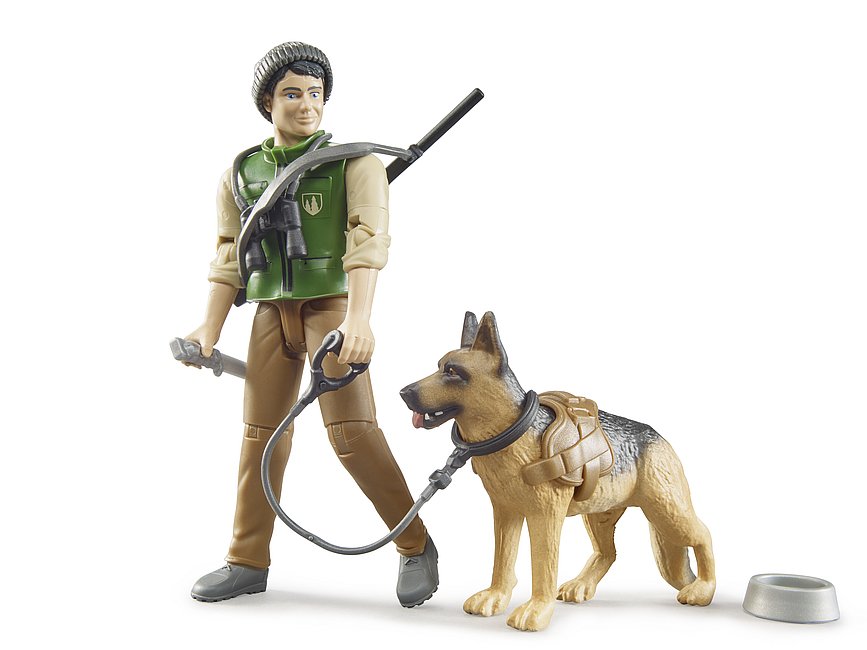 BRUDER 62660 GUARDIA FORESTALE CON CANE