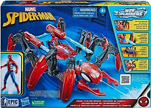 HASBRO F78455L4 SPIDER COLPISCI E CATTURA WEB BLASTER