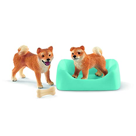 SCHLEICH 2542479 MADRE E CUCCIOLO SHIBA INU