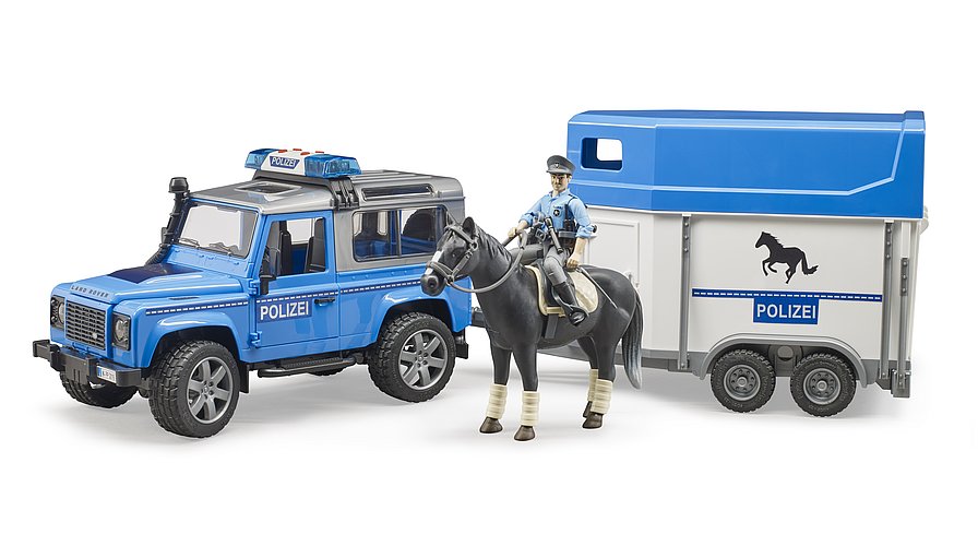 BRUDER 02588 LAND ROVER DEFENDER POLIZIA