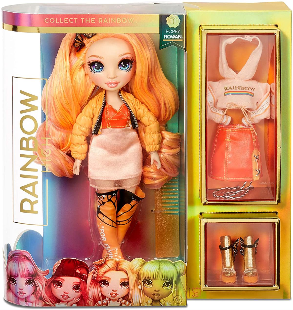 MGA 569640 RAINBOW HIGH FASHION DOLL POPPY ROWAN